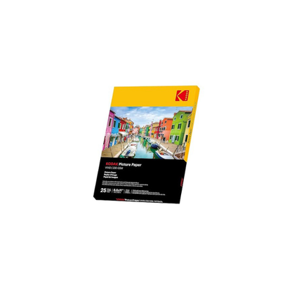 KODAK Picture Paper Vivid 8.5"x11", 25 count, 66lb-230g/m2 weight, 11.9 mil thickness, Vivid color picture paper