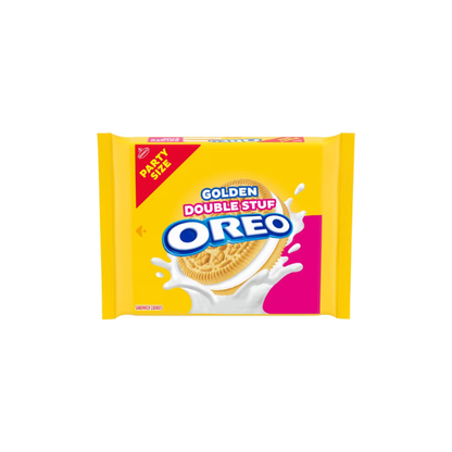OREO Double Stuf Golden Sandwich Cookies, Party Size, 24.95 oz