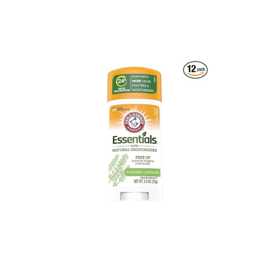 ARM & HAMMER Essentials Natural Deodorant Fresh 2.50 oz (Pack of 12)