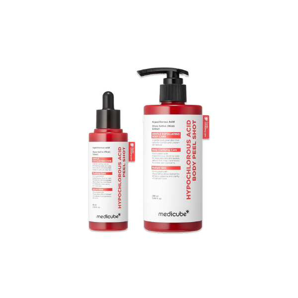 medicube Hypochlorous Acid Peel Shot Duo for - HOCI Facial & Body Peel Shot