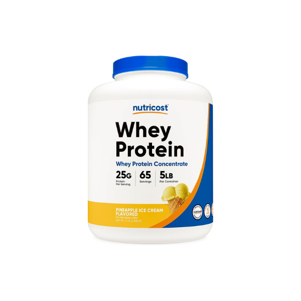 Nutricost Whey Protein Concentrate Powder (Pineapple) 5LBS, Gluten-Free