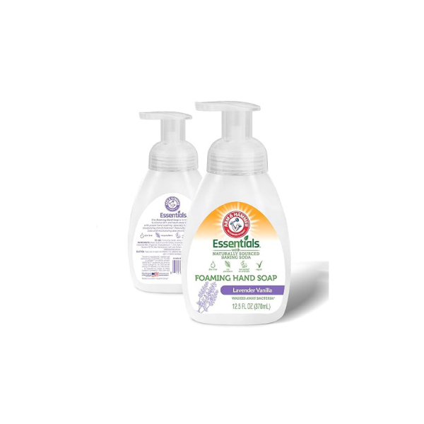 Arm & Hammer Foaming Hand Soap for Skin Cleaning - Cleanser with Lavender Vanilla Scent - Hand Soap Pump with Aloe Vera & Different Ingredients 12.5 Fl Oz (370mL)