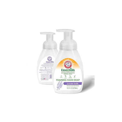 Arm & Hammer Foaming Hand Soap for Skin Cleaning - Cleanser with Lavender Vanilla Scent - Hand Soap Pump with Aloe Vera & Different Ingredients 12.5 Fl Oz (370mL)