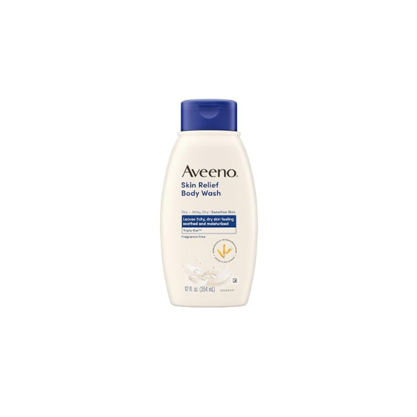 Aveeno Skin Relief Body Wash, Fragrance-Free, 12 fl. oz