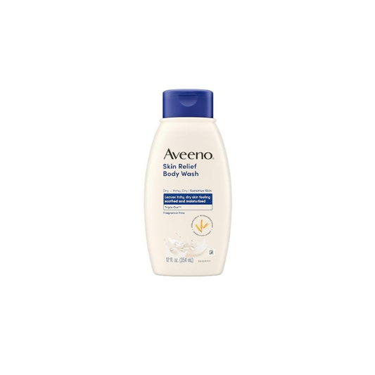 Aveeno Skin Relief Body Wash, Fragrance-Free, 12 fl. oz