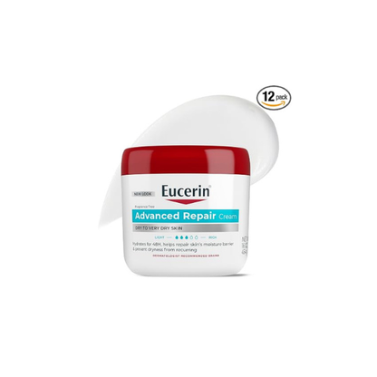 Eucerin Advanced Repair Body Cream with Urea, 16 Ounce (Pack of 12)