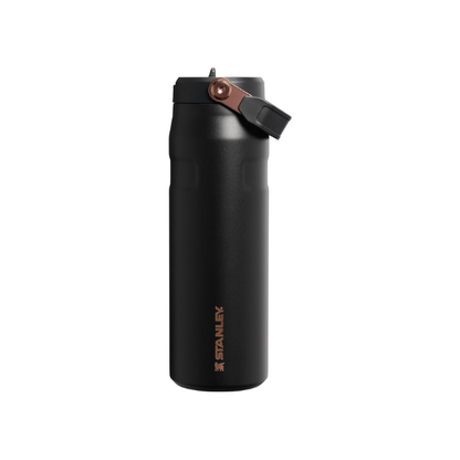 STANLEY IceFlow Flip Straw 2.0 Bottle, 24 oz, Messi Goat Black