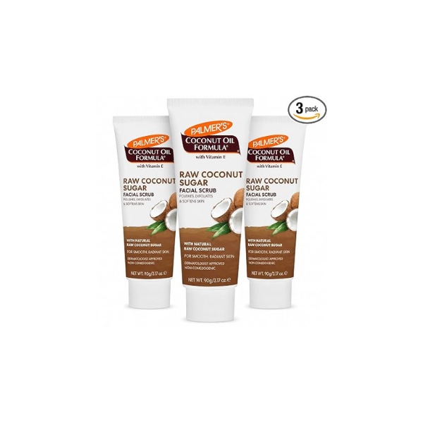 Palmer's Coconut Sugar Facial Scrub Exfoliator (3.17 Oz - Pack of 3)