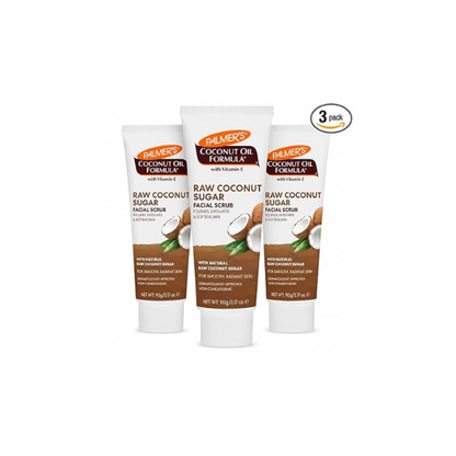 Palmer's Coconut Sugar Facial Scrub Exfoliator (3.17 Oz - Pack of 3)