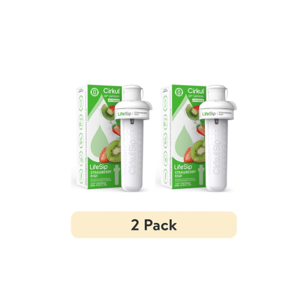(2 pack) Cirkul LifeSip Strawberry Kiwi Flavor Cartridge, Drink Mix, 1-Pack