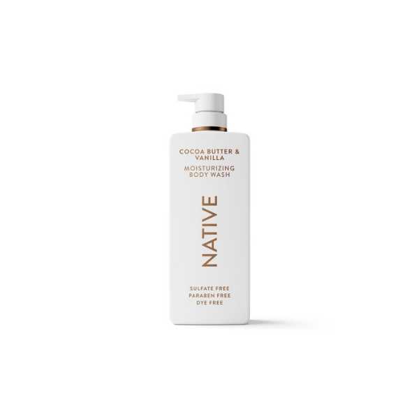 Native Moisturizing Body Wash, Cocoa Butter & Vanilla, Sulfate Free, 22 fl oz