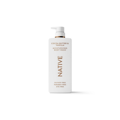 Native Moisturizing Body Wash, Cocoa Butter & Vanilla, Sulfate Free, 22 fl oz