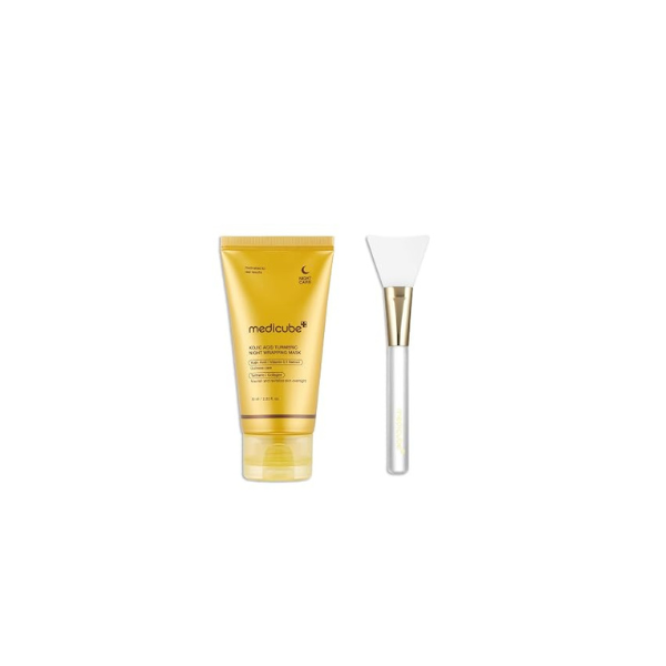 medicube Kojic Acid Wrapping Mask and Jelly Brush Set, Tone & Glow Care