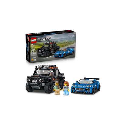 LEGO Speed Champions Jaguar Project 7 & Land Rover Defender 77264 | Building Toy for Boys & Girls, Ages 10+, Detailed Toy Cars for Kids, Play or Display Model, 740 pieces, Gift for Birthdays