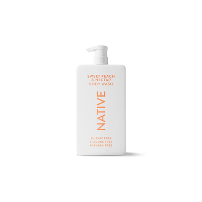 Native Body Wash, Sweet Peach & Nectar, Sulfate Free, 36 fl oz
