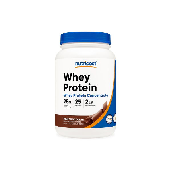 Nutricost Whey Protein Concentrate (Chocolate) 2LBS - Gluten Free & Non-GMO