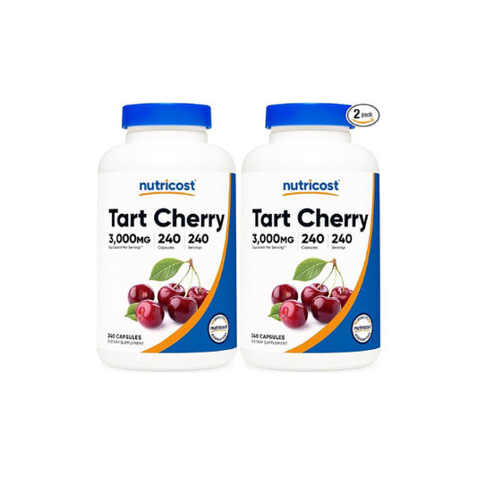 Nutricost Tart Cherry Extract 240 Capsules for 240 Servings - Gluten Free, Non-GMO (Pack of 2)