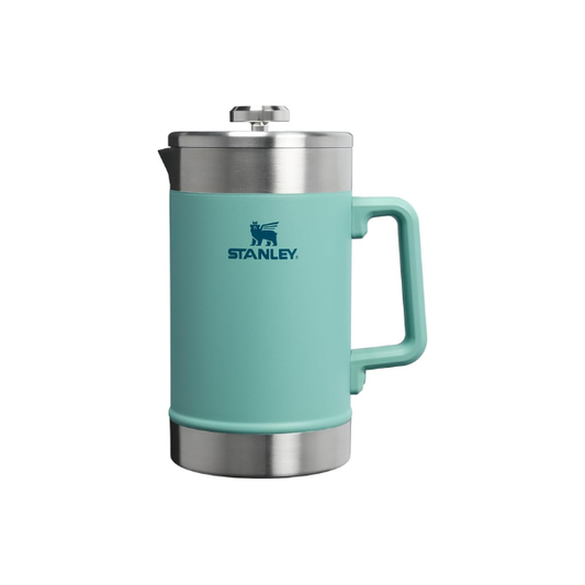 STANLEY Classic Stay-Hot French Press Coffee Maker 48 oz | 5 Minute Brew, 4 Hours Hot | Mesh Filter for Coffee Grounds | Insulated Stainless Steel French Press | BPA-Free | Spring Green