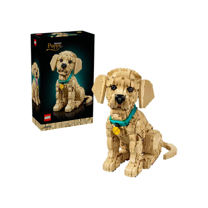 LEGO Icons Golden Retriever Puppy Building Set for Adults, Ages 18+ - Gift for Birthdays - Decor for Home, Bedroom, or Book Shelf - Posable Dog Figure - 11384