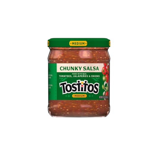 Tostitos Medium Chunky Salsa, No Artificial Colors, No Artificial Flavors, 15.5 oz Jar