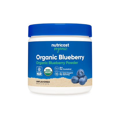Nutricost Organic Blueberry Powder 8oz (227 Grams) Pure, Gluten-Free