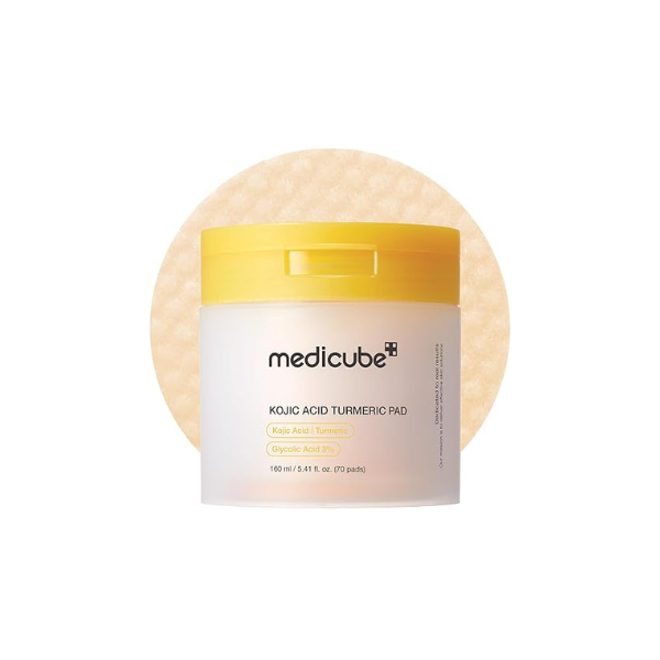 medicube Toner Pads Kojic Acid Turmeric Clarifying Pad for Troubled Skin