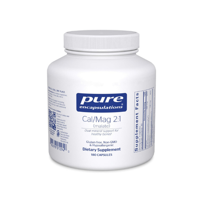 Pure Encapsulations Cal/Mag (Malate) 2:1, 180 Capsules