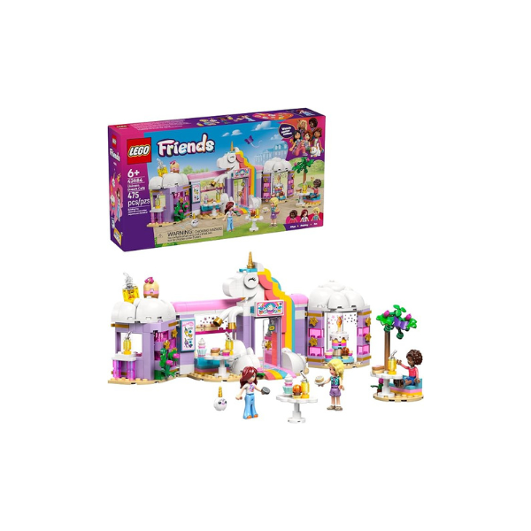 LEGO Friends Unicorn Dream Café Building Toy for Girls & Boys - Pretend Playset for Kids, Ages 6+ - Gift for Birthdays - W/Paisley, Aliya, & Iza Minidolls & Accessories - 42684