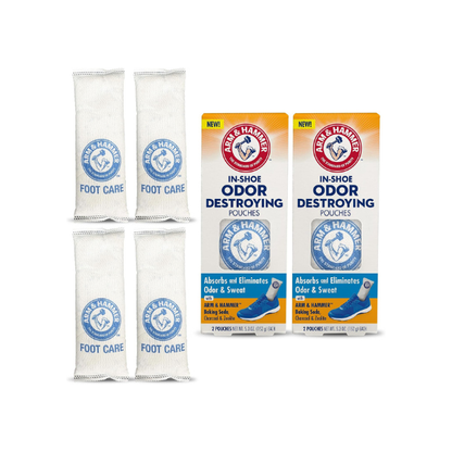 Arm & Hammer In-Shoe Odor Control Pouches, Moisture Absorbing, 4 Count