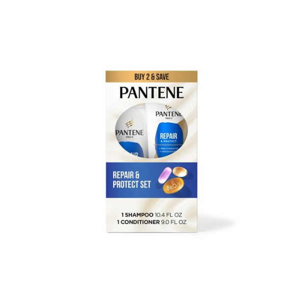 Pantene Pro-V Repair & Protect Shampoo and Conditioner Set, 10.4 fl oz + 9.0 fl oz