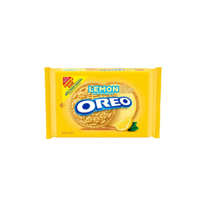 OREO Lemon Creme Sandwich Cookies, Family Size, 18.71 oz