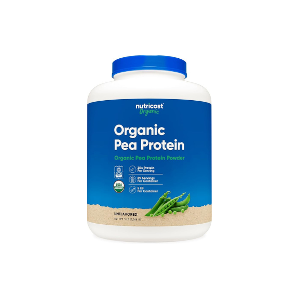 Nutricost Organic Pea Protein Isolate Powder (5LBS)