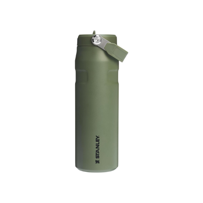 STANLEY IceFlow Flip Straw 2.0 Bottle, 24 oz, Dried Pine