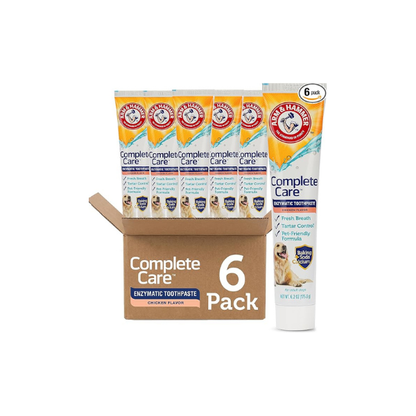 Arm & Hammer Dog Toothpaste, Enzymatic, Chicken Flavor, 6.2 oz, 6 Pack