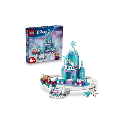LEGO Disney Frozen Elsa’s Ice Castle & Snow Ride Adventure Building Toy - Frozen Toys for Girls & Boys, Ages 4+ - Disney Gift for Kids - 43281