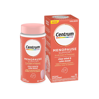 Centrum Clear Mind and Calm Mood Menopause Support Tablets, 30 Count