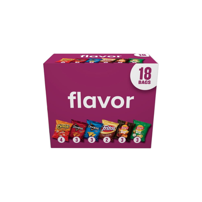 Frito-Lay Flavor Mix Snack Chips Variety, 18 Pack