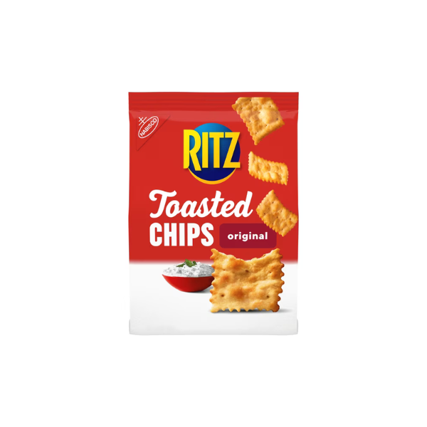 RITZ Toasted Chips Original Crackers, Party Snacks, 8.1 oz