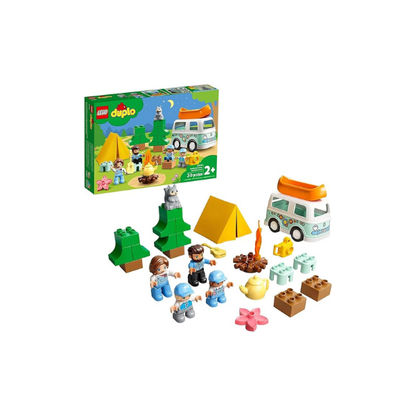 LEGO DUPLO Town Family Camping Van Adventure 10946 Building, Playing and Learning Camping Toy for Toddlers and Kids; New 2021 (30 Pieces)