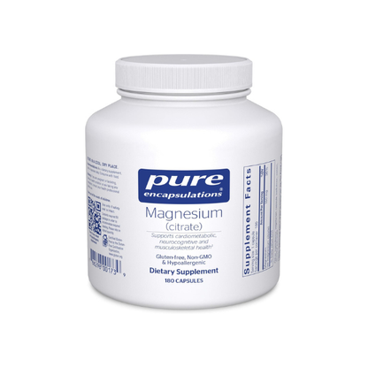 Pure Encapsulations Magnesium (Citrate), 180 Capsules