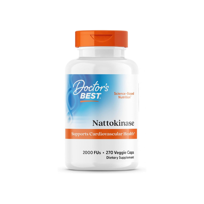 Doctor's Best Nattokinase 2000 FU Supplement, for Men & Women, 270 Veg Caps