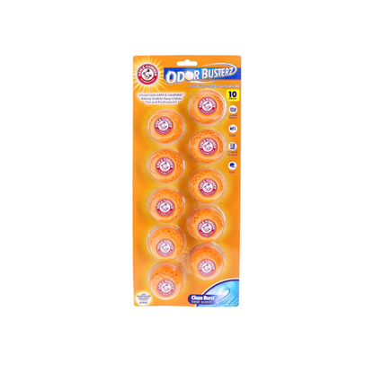 Arm & Hammer OdorBusterz Odor Eliminator Balls, Clean Burst, 10 Count – Baking Soda Odor Control for Closets, Drawers, Hampers & Small Spaces