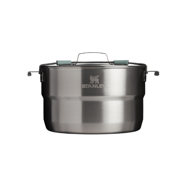 Stanley Wildfare Core 26-Piece Complete Camp Kitchen Cook Set | 4 qt Pot with Lid, 8in Fry Pan | 4 Table Settings, Plates, Bowls, Utensils | Camping Essentials for Your Camp Kitchen | BPA-Free