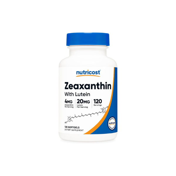 Nutricost Zeaxanthin with Lutein (20mg) 120 Softgels