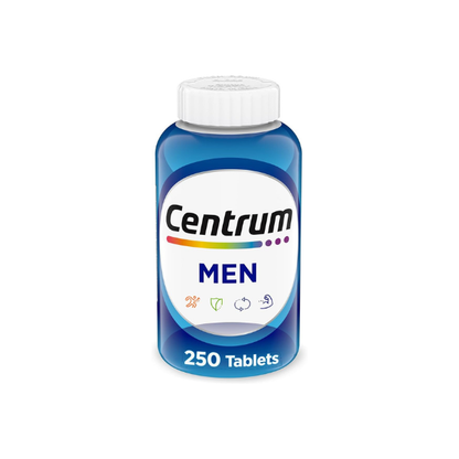 Centrum Multivitamin for Men, Multivitamin/Multimineral Supplement with Vitamin D3, B Vitamins and Antioxidants, Gluten Free, Non-GMO Ingredients - 250 Count