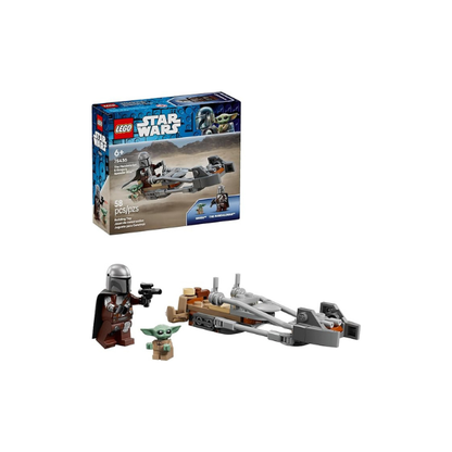 LEGO Star Wars The Mandalorian & Grogu’s Speeder Bike Building Toy for Boys & Girls - Pretend Play Space Vehicle W/2 Star Wars Character Figures for Kids, Ages 6+ - Gift Idea for Birthdays - 75436