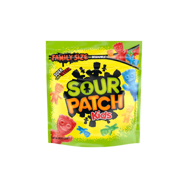 SOUR PATCH KIDS Soft & Chewy Gummy Candy, Family Size, Bulk Candy, 1.8 lb