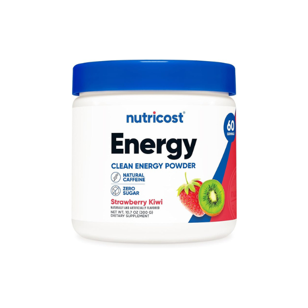 Nutricost Energy Complex Powder (Strawberry Kiwi) 300 Grams, 60 Servings