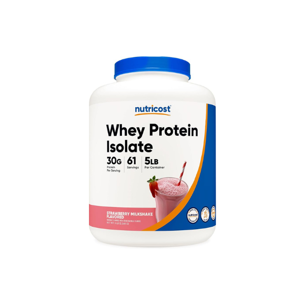 Nutricost Whey Protein Isolate (Strawberry Milkshake) 5LBS