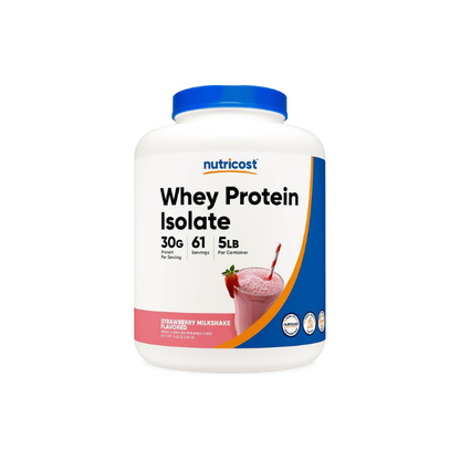 Nutricost Whey Protein Isolate (Strawberry Milkshake) 5LBS